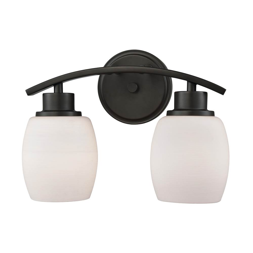 Thomas Lighting Casual Mission 12'' Wide 2-Light Vanity Light - Oil Rubbed Bronze