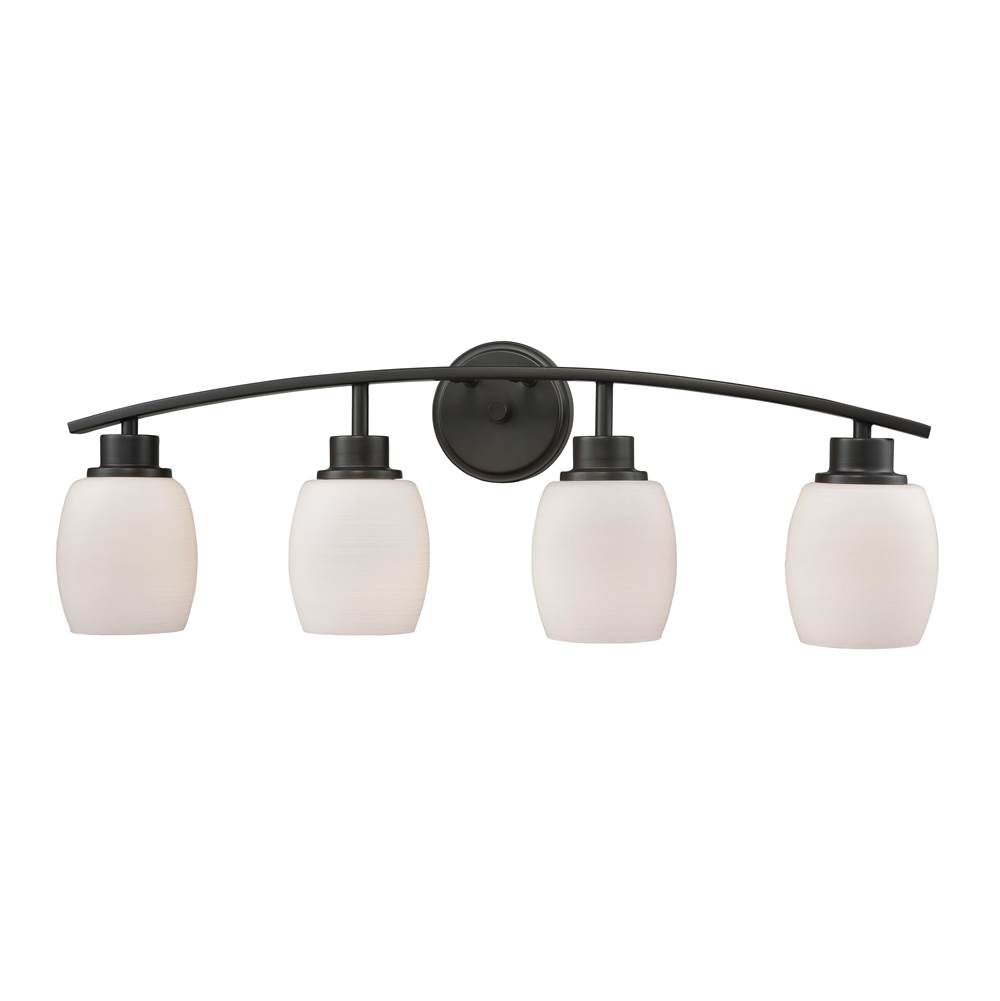 Thomas Lighting Casual Mission 28'' Wide 4-Light Vanity Light - Oil Rubbed Bronze