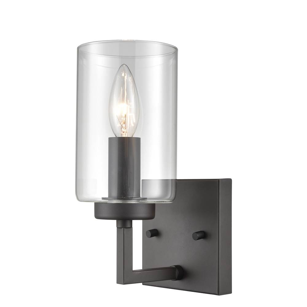 Thomas Lighting West End 6-Light Wall Sconce in Oil Rubbed Bronze With Clear Glass