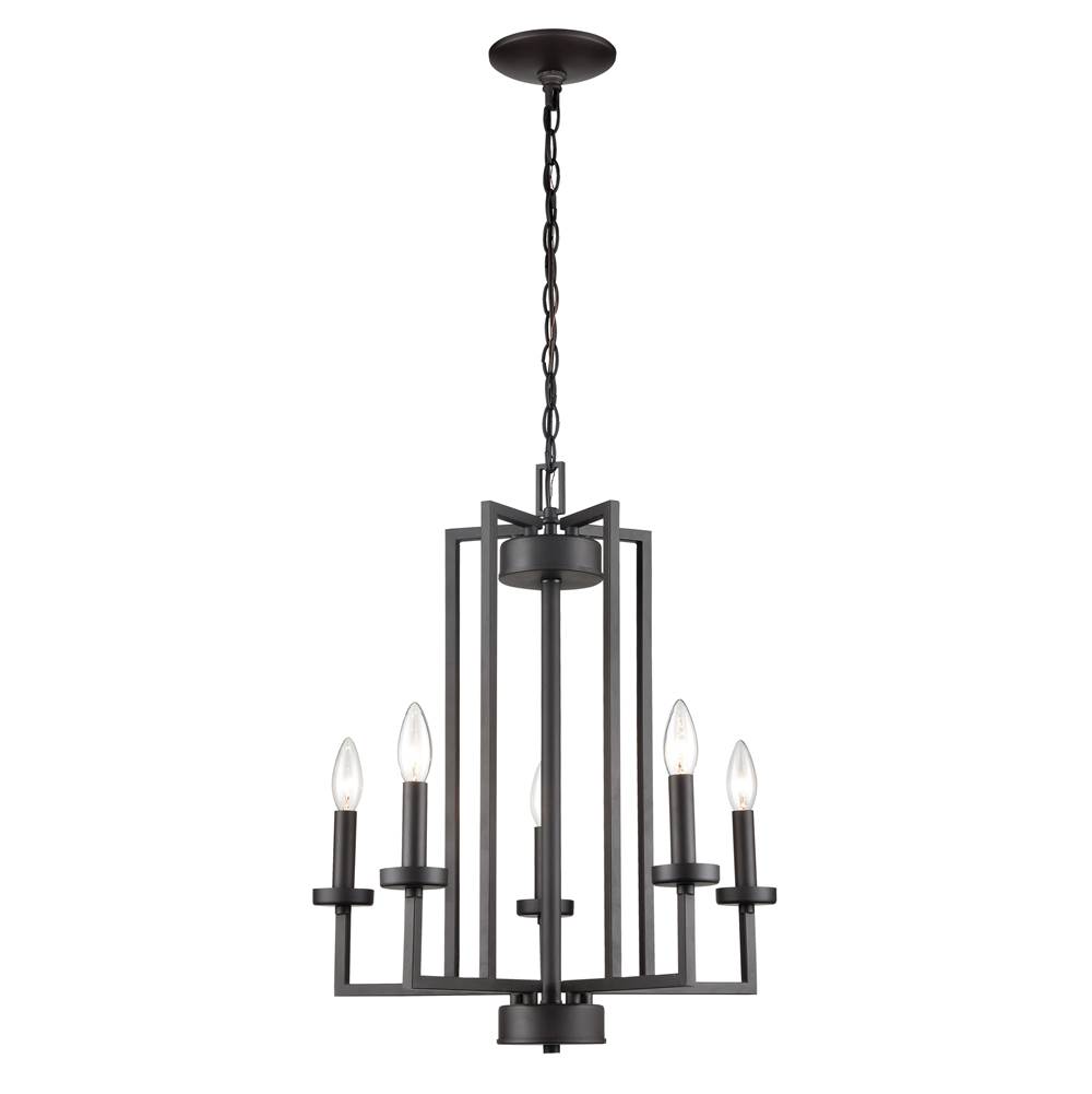 Thomas Lighting West End 5-Light Chandelier in Oil Rubbed Bronze