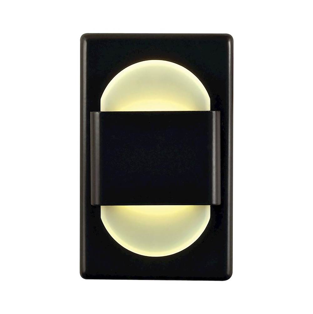 Thomas Lighting Ez Step LED C/W Driver in Bronze With Double Round White Opal Acrylic Diffuser