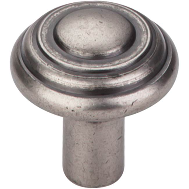 Top Knobs Aspen Button Knob 1 1/4 Inch Silicon Bronze Light