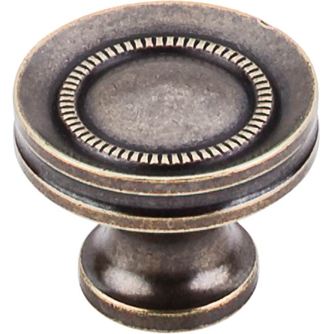 Top Knobs Button Faced Knob 1 1/4 Inch German Bronze
