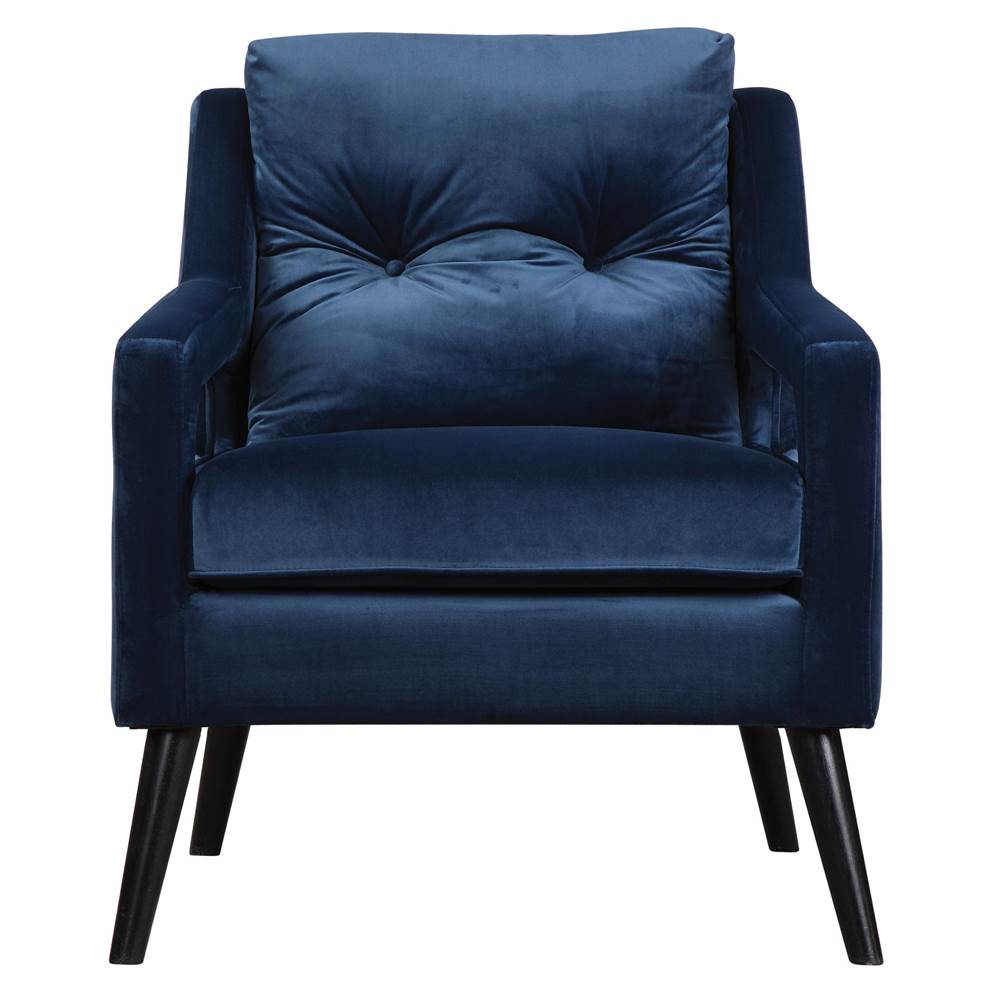 Uttermost Uttermost O''Brien Blue Velvet Armchair
