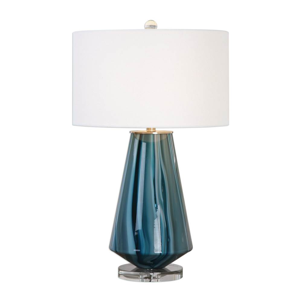 Uttermost Uttermost Pescara Teal-Gray Glass Lamp