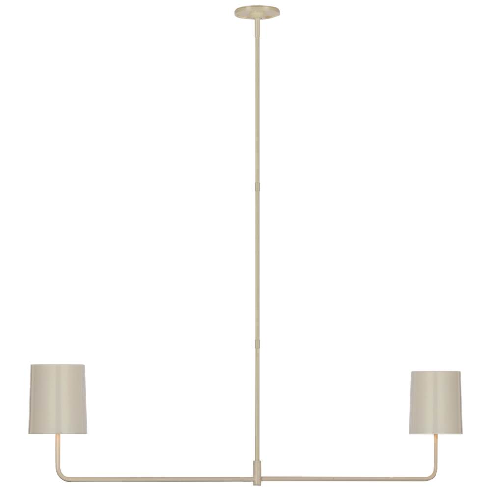 Visual Comfort Signature Collection Go Lightly 54'' Two Light Linear Chandelier
