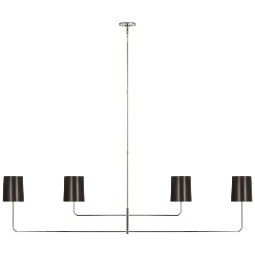 Visual Comfort Signature Collection Go Lightly 70'' Four Light Linear Chandelier