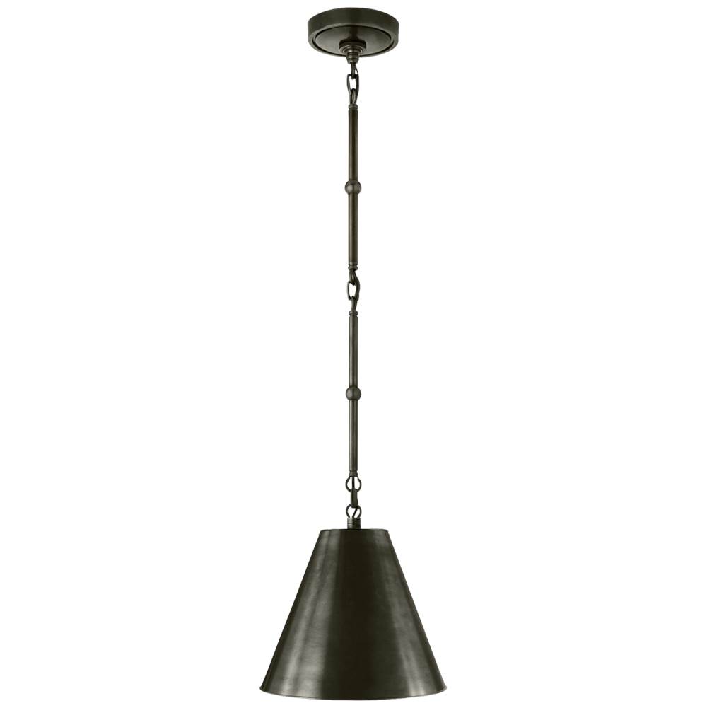 Visual Comfort Signature Collection Goodman Petite Hanging Shade in Bronze with Bronze Shade
