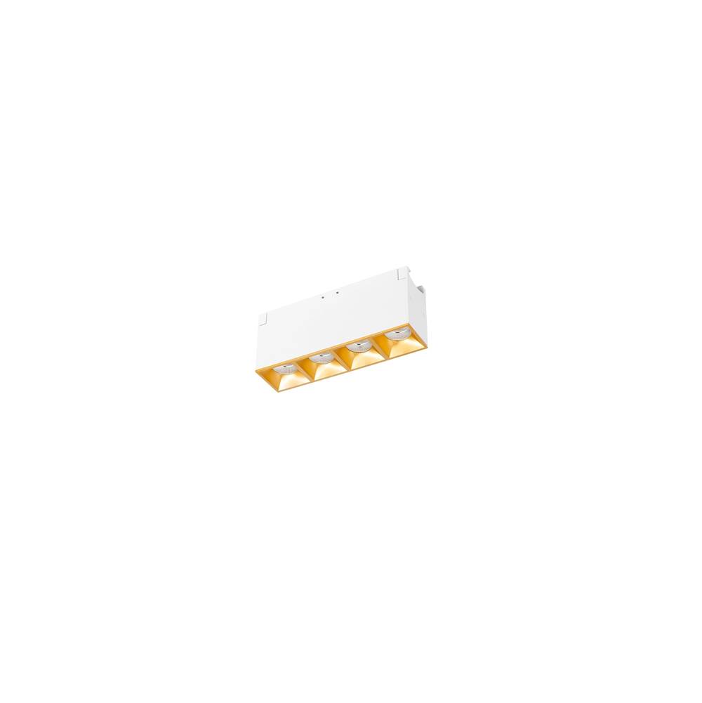 WAC Lighting Multi Stealth Downlight Trimless 4 Cell Flood Beam 2700K 90CRI in Gold