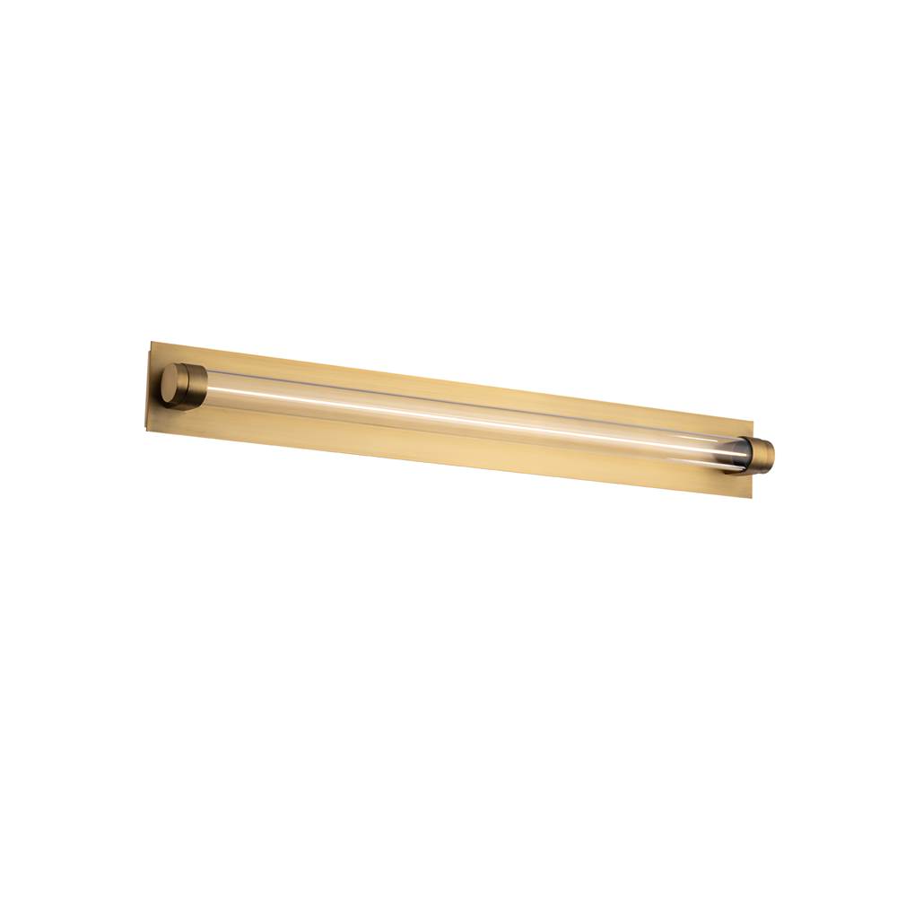 WAC Lighting Jedi 27'' LED Bath Vanity and Wall Sconce 3000K in Brushed Aged Brass