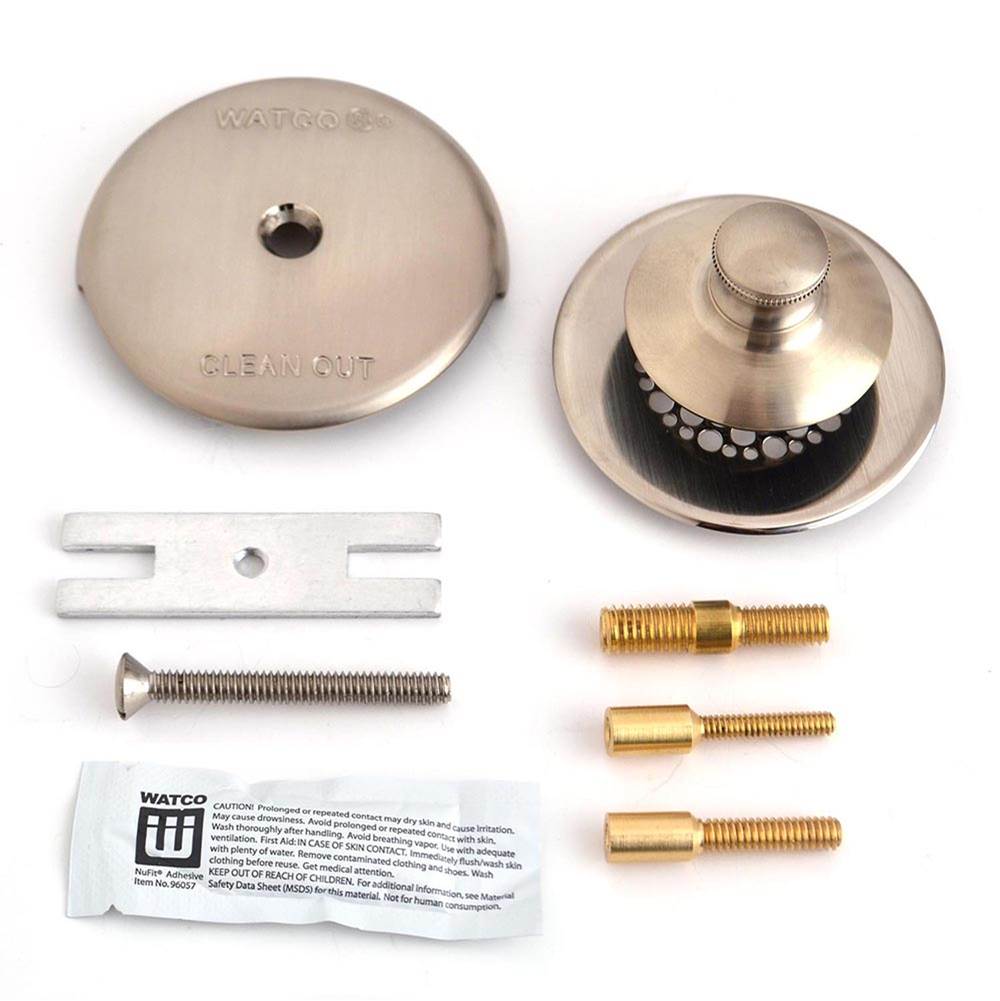 Watco Manufacturing Universal Nufit Push Pull Trim Kit - Silicone Rubbed Bronze All 3 Threaded Adapter Pins