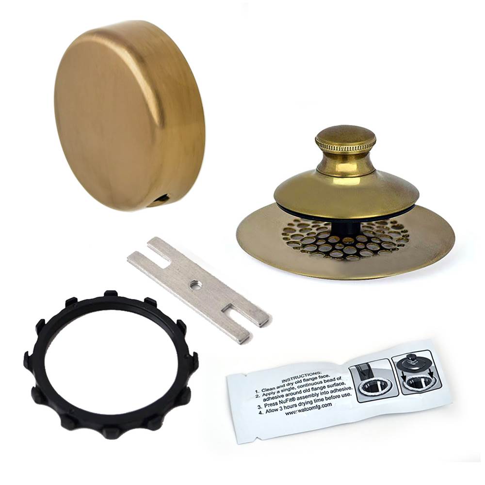 Watco Manufacturing Universal Nufit Innovator Pp Trim Kit - Silicone Brushed Bronze Grid Strainer