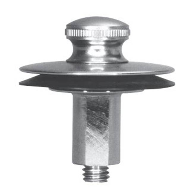 Watco Manufacturing Push Pull Replacement Stopper With 1/4-20 Pin Brushed Nickel