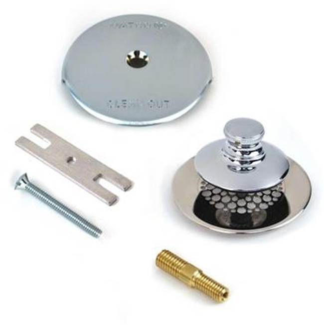Watco Manufacturing Universal Nufit Pp Trim Kit - 3/8-5/16 Adapter Pin Nickel Polished ''Pvd'' Grid Strainer Watco Bonding Strip