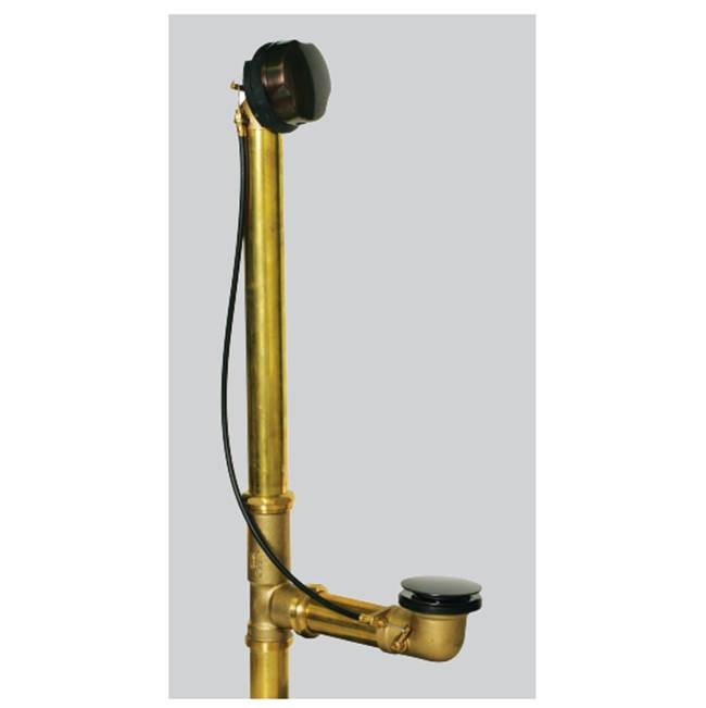 Watco Manufacturing Cable Activated Bath Waste - Tubs To 16-In - 20G Brass Brs Nickel Polished ''Pvd'' 4-In. Drain Extension