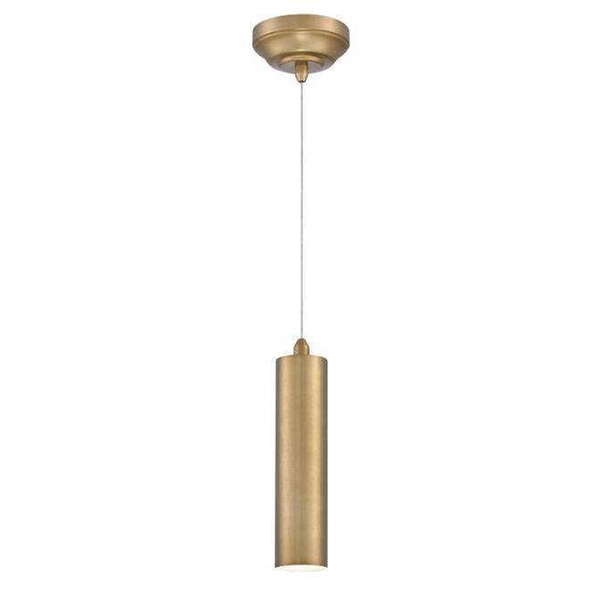 Westinghouse Westinghouse Lighting Rayman One-Light LED Indoor Mini Pendant, Brushed Brass Finish