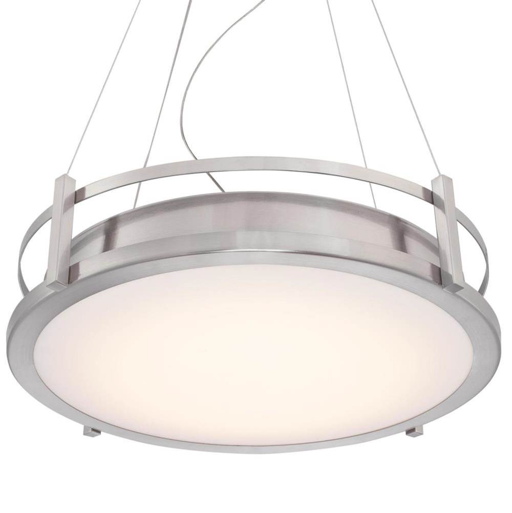 Westinghouse Westinghouse Lighting Andro LED Indoor Chandelier, Brushed Nickel Finish with Frosted Lens