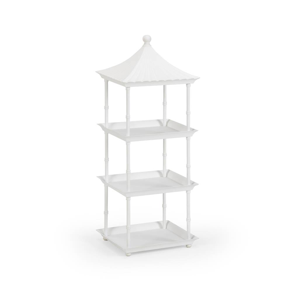 Wildwood Pagoda Shelf - White