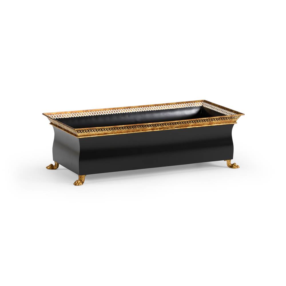 Wildwood French Tole Planter - Black