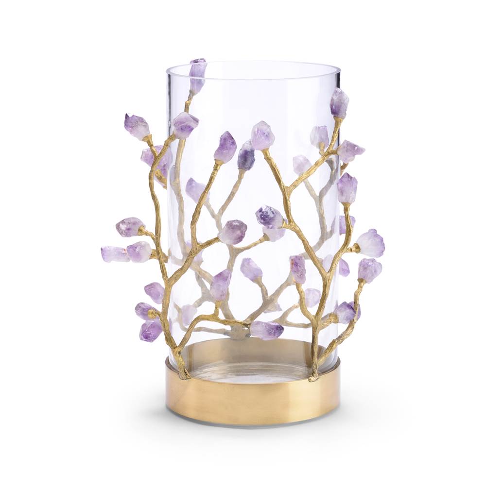 Wildwood Vase With Purple Crystal