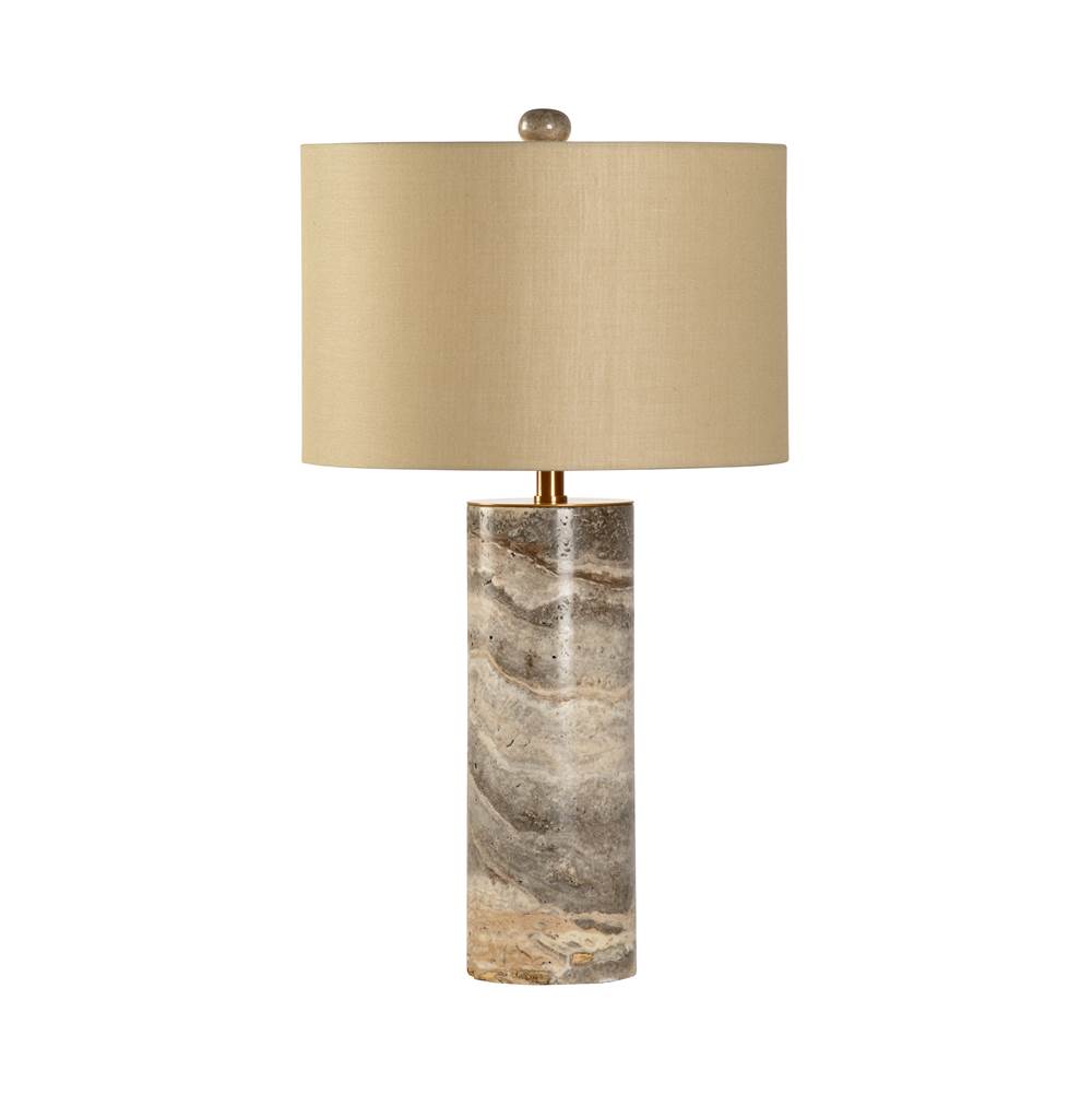 Wildwood Gray Marble Column Lamp