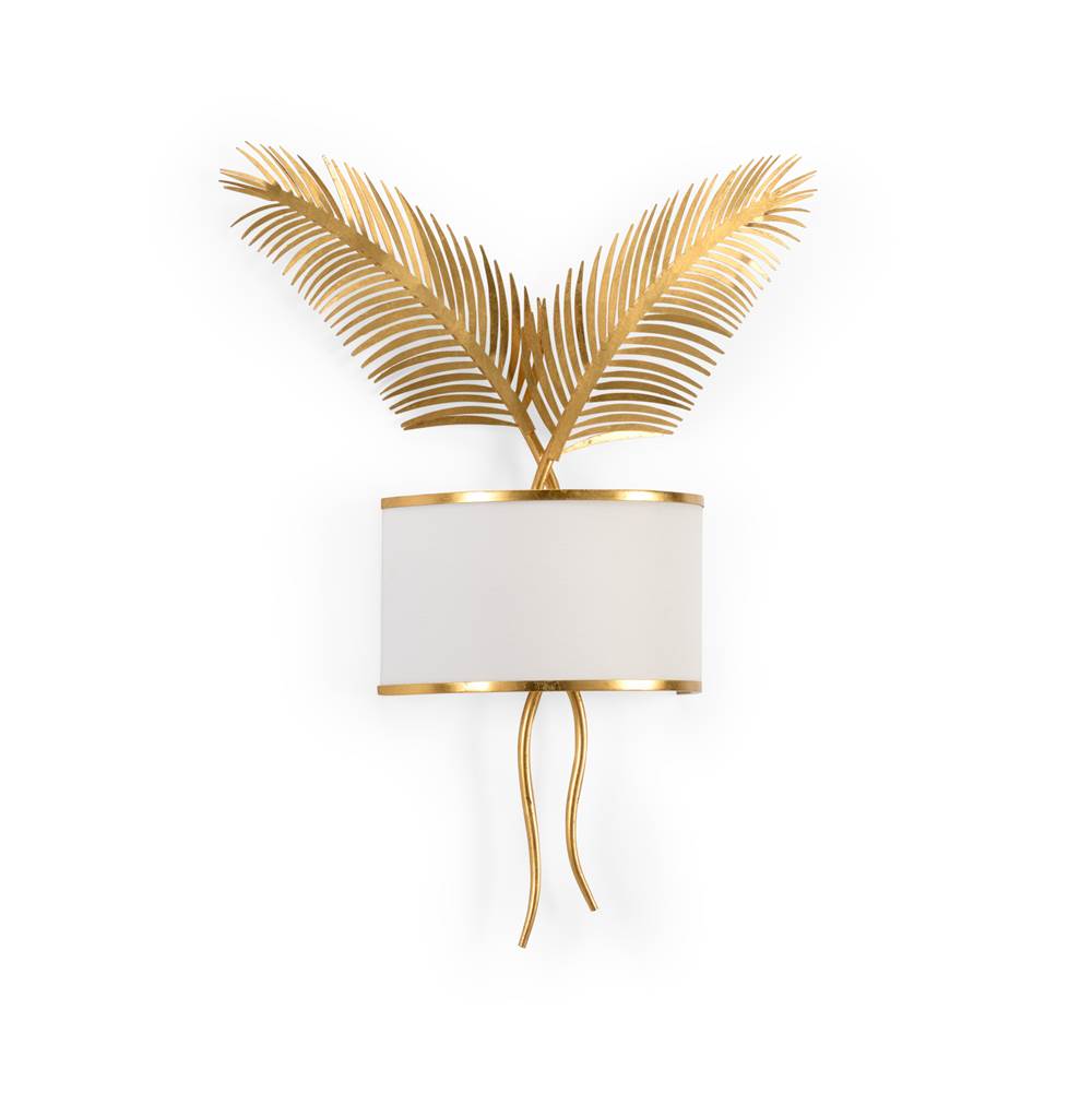 Wildwood Double Palm Sconce - Gold
