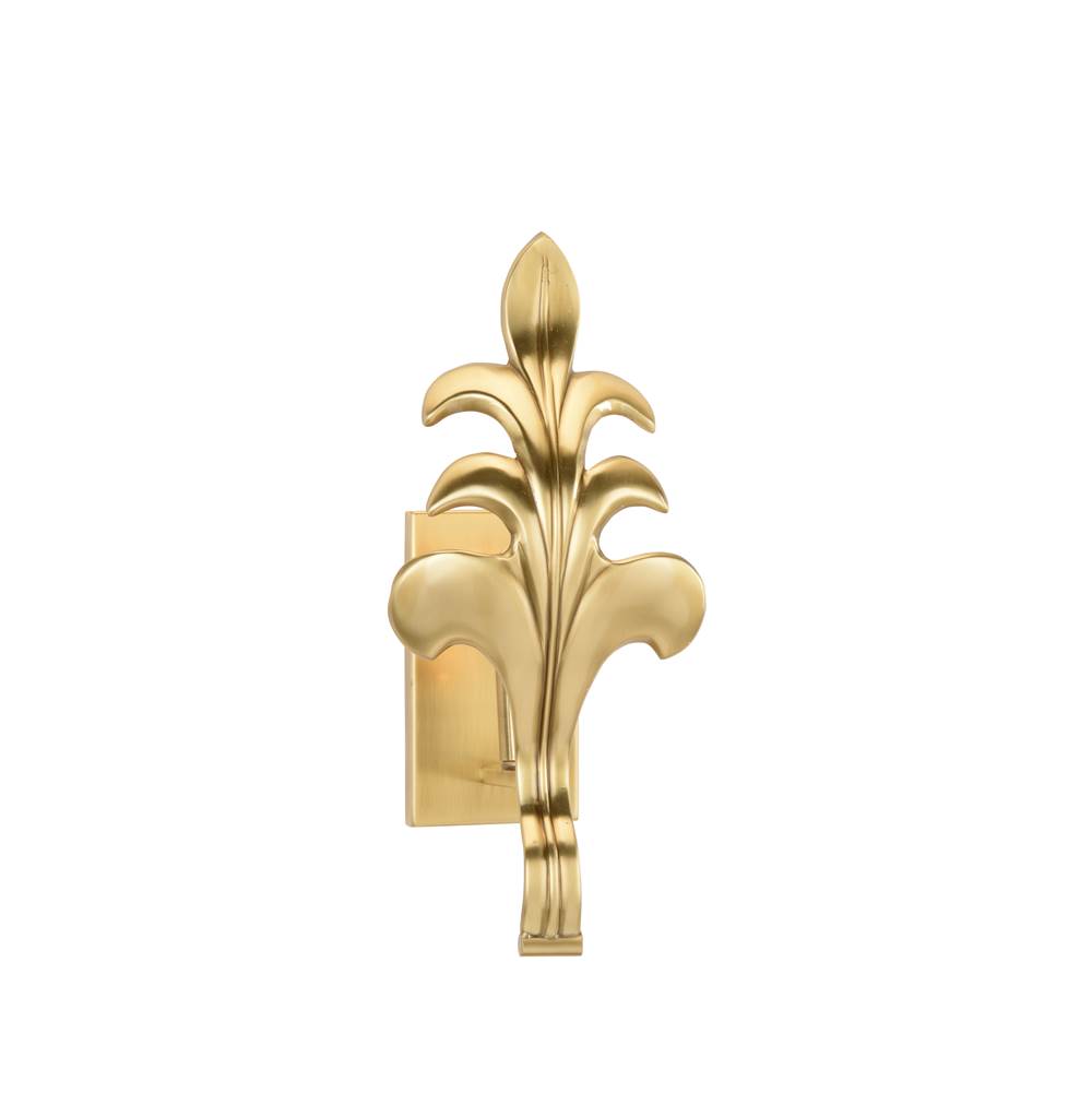 Wildwood Acanthus Leaf Brass Sconce